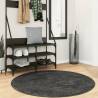 Shaggy Rug High Pile Modern Anthracite Ø 120 cm Colour anthracite Size Ø 120 cm 