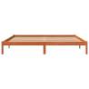 Wax Brown Bed Frame 200x200 cm | Solid Pine Wood - HipoMarket