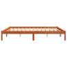 Wax Brown Bed Frame 200x200 cm | Solid Pine Wood - HipoMarket