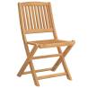 Folding Garden Chairs Set - 4 pcs Solid Acacia Wood | HipoMarket