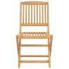 Folding Garden Chairs Set - 4 pcs Solid Acacia Wood | HipoMarket