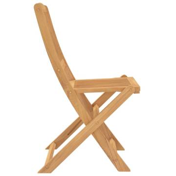 Folding Garden Chairs Set - 4 pcs Solid Acacia Wood | HipoMarket