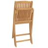 Folding Garden Chairs Set - 4 pcs Solid Acacia Wood | HipoMarket