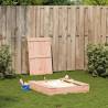 Buy Sandpit with Cover - 111x111 cm Solid Wood Douglas