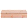 Buy Sandpit with Cover - 111x111 cm Solid Wood Douglas