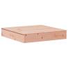 Buy Sandpit with Cover - 111x111 cm Solid Wood Douglas