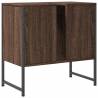 Stylish Brown Oak Bathroom Sink Cabinet - 60x33x60 cm