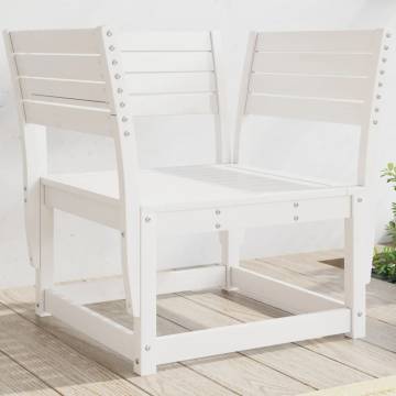 White Solid Pine Garden Chair | Cozy Outdoor Seating