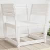 Garden Chair White Solid Wood Pine Colour white Size without cushions Quantity in Package 1 