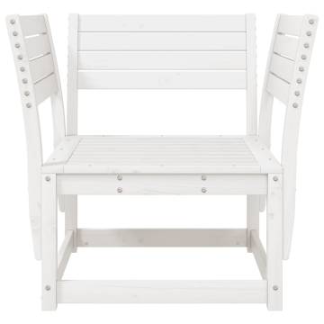 White Solid Pine Garden Chair | Cozy Outdoor Seating