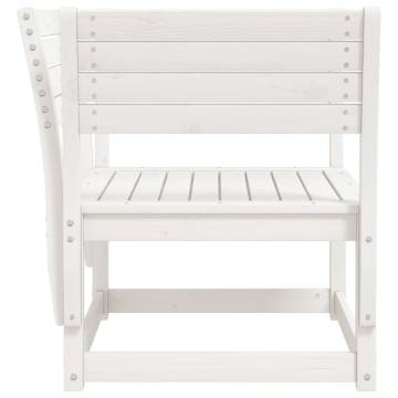 White Solid Pine Garden Chair | Cozy Outdoor Seating