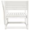 White Solid Pine Garden Chair | Cozy Outdoor Seating