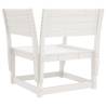 White Solid Pine Garden Chair | Cozy Outdoor Seating