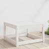 Garden Footstool White Solid Wood Pine Colour white Size without cushions Quantity in Package 1 