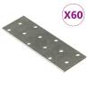 Perforated Plates 60 pcs 2 mm 120x40 mm Galvanised Steel Size 120 x 40 mm Quantity in Package 1 