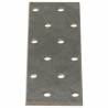 Perforated Plates - 60 pcs Galvanised Steel, 120x40 mm