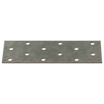 Perforated Plates - 60 pcs Galvanised Steel, 120x40 mm