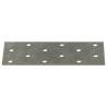 Perforated Plates - 60 pcs Galvanised Steel, 120x40 mm