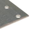 Perforated Plates - 60 pcs Galvanised Steel, 120x40 mm