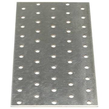 Perforated Plates 40 pcs 200x100 mm Galvanised Steel - DIY Essentials