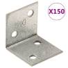 Angle Brackets 150 pcs 2 mm 30x25x30 mm Galvanised Steel Size 30 x 25 x 30 mm Quantity in Package 1 