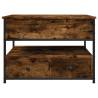 Elegant Smoked Oak Coffee Table - 70x50x50 cm