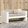 Garden Sofa 2-Seater White 134x60x62 cm Solid Wood Pine Colour white Size 134 x 60 x 62 cm Quantity in Package 1 