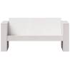 Garden Sofa 2-Seater White - Solid Pine Wood for Outdoor Relaxation