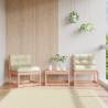 Garden Sofas with Cushions 2pcs Solid Wood Douglas Colour natural douglas Size with cushions Quantity in Package 2 