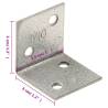 150 pcs Galvanised Steel Angle Brackets - Durable & Versatile