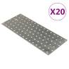 Perforated Plates 20 pcs 2 mm 300x120 mm Galvanised Steel Size 300 x 120 mm Quantity in Package 1 