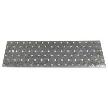 Perforated Plates 20 pcs - Galvanised Steel 300x120 mm