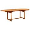 Garden Dining Table 160-240 cm Solid Acacia Wood | HipoMarket