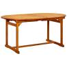 Garden Dining Table 160-240 cm Solid Acacia Wood | HipoMarket