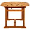 Garden Dining Table 160-240 cm Solid Acacia Wood | HipoMarket