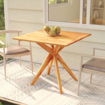 Garden Table 85x85 cm - Solid Acacia Wood for Outdoor Elegance