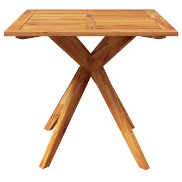 Garden Table 85x85 cm - Solid Acacia Wood for Outdoor Elegance