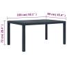 Garden Table Anthracite 150x90 cm - Stylish & Durable Rattan Look