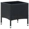 Garden Table Black 40x40x45 cm Poly Rattan Colour black Quantity in Package 1 