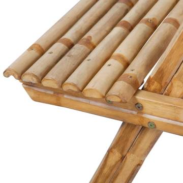 Bamboo Picnic Table 120x120 cm – Durable Garden Furniture