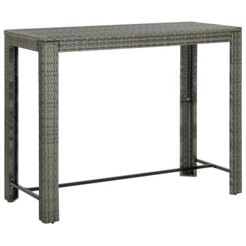 Garden Bar Table Grey 140.5x60.5 cm - Stylish Outdoor Furniture