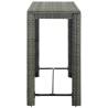 Garden Bar Table Grey 140.5x60.5 cm - Stylish Outdoor Furniture