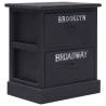 Elegant Black Nightstands - Set of 2 | Hipomarket UK