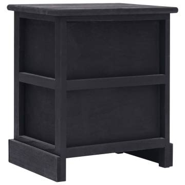 Elegant Black Nightstands - Set of 2 | Hipomarket UK