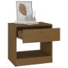 Honey Brown Bedside Cabinet - Solid Pinewood | HipoMarket