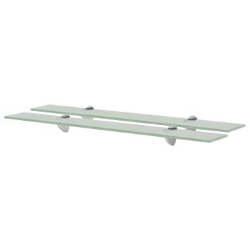 Stylish Floating Glass Shelves - 2 pcs 70x10 cm | HipoMarket