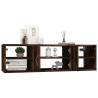 Smoked Oak Wall Shelf - 102x30x29 cm | Hipomarket