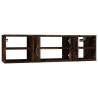 Smoked Oak Wall Shelf - 102x30x29 cm | Hipomarket