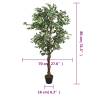 Artificial Ficus Tree 378 Leaves - 80 cm Green | Hipo Market