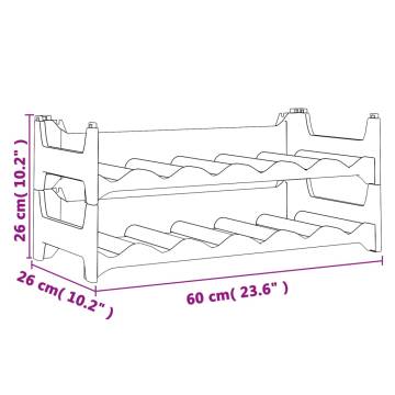 Wine Rack for 12 Bottles - Stackable Design | HipoMarket